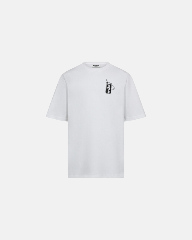 T-shirt with print 'tas' | 100% cotton | White -Resteröds