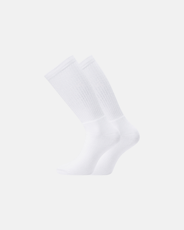 Tennis Socks 2-pack | Cotton | White/Orange -Resteröds