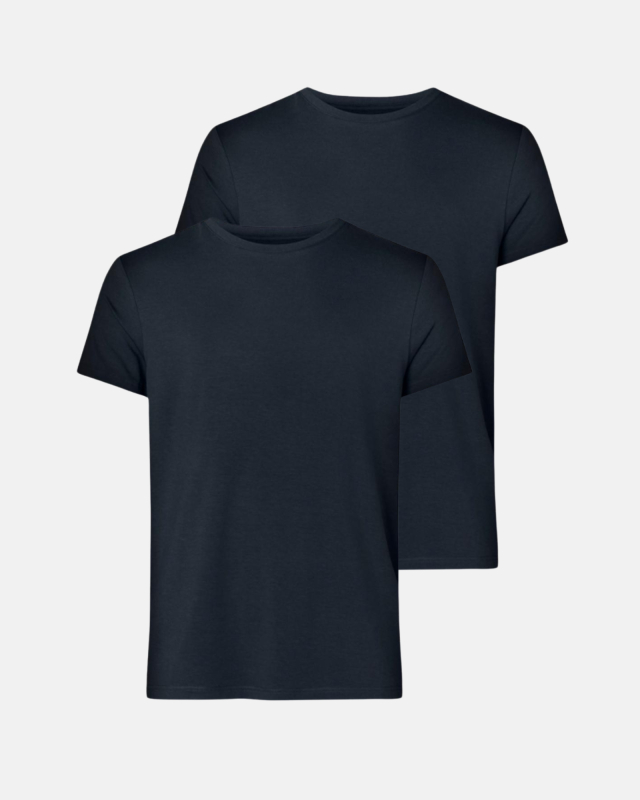 T-shirt 2-pack, 100% Organic Cotton, Navy