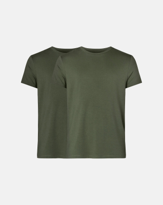 T-shirt 2-pack | 100% Organic Cotton | Olive -Resteröds T-shirt 2-pack | 100% Organic Cotton | Olive -Resteröds