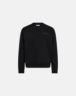 Sweatshirt with crew neck "Drake", 100% Cotton, Black Sweatshirt with crew neck "Drake", 100% Cotton, Black