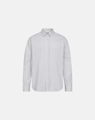 Shirt 'Davis' | 100% Cotton | White with stripes -Resteröds Shirt 'Davis' | 100% Cotton | White with stripes -Resteröds