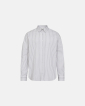 Shirt 'Davis' | 100% Cotton | White with stripes - Resteröds