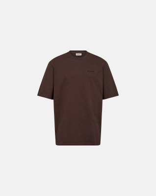 T-shirt with print "tas" | 100% cotton | Brown -Resteröds T-shirt with print "tas" | 100% cotton | Brown -Resteröds