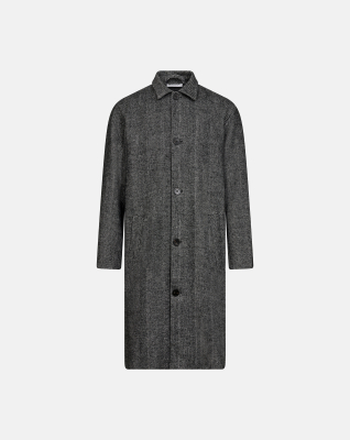 Coat 'Harrison' | Wool | Black -Resteröds Coat 'Harrison' | Wool | Black -Resteröds