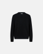 Knit pullover 'Lean' | Wool | Black -Resteröds