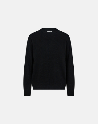 Knit Pullover "Lean", Wool, Black Knit Pullover "Lean", Wool, Black