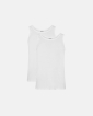Tank 2-pack | 100% organic cotton | White - Resteröds
