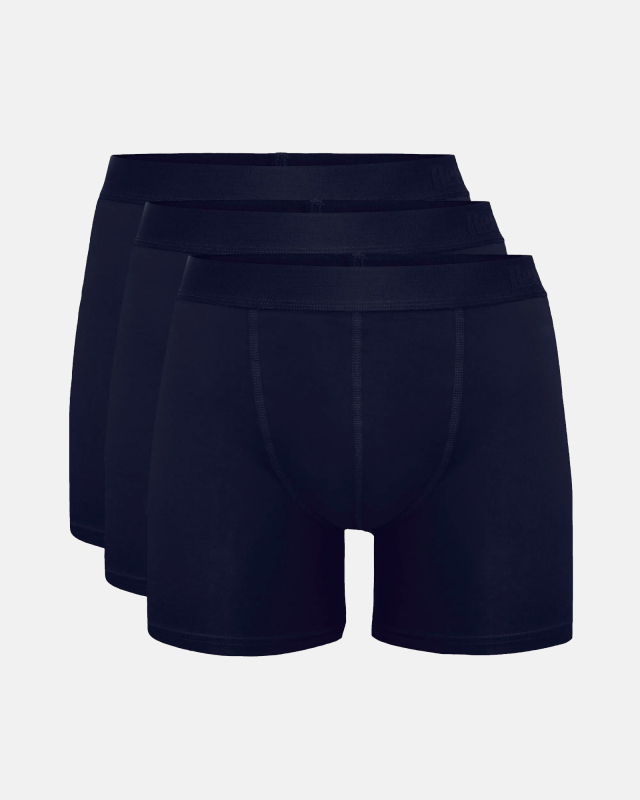 Boxer Bamboo 3-pack - Long leg | Navy -Resteröds