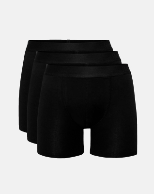 Boxer Bamboo 3-pack - Long leg | Black -Resteröds Boxer Bamboo 3-pack - Long leg | Black -Resteröds