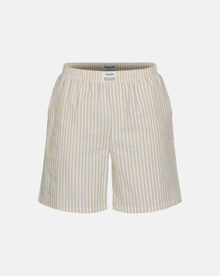 Seersucker Shorts | White/Sand -Resteröds Seersucker Shorts | White/Sand -Resteröds