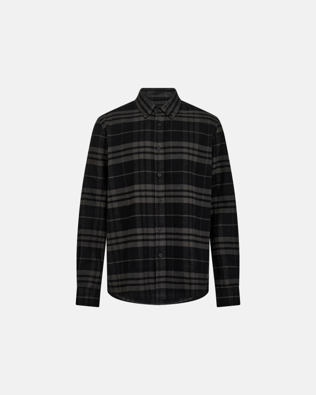 Shirt "Woody" | 100% Cotton | Black -Resteröds