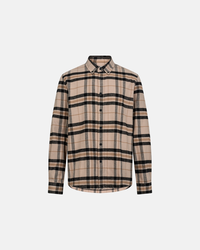 Shirt "Woody" | 100% Cotton | Sand -Resteröds