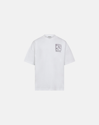 T-shirt with print "Dev", 100% Cotton, White T-shirt with print "Dev", 100% Cotton, White