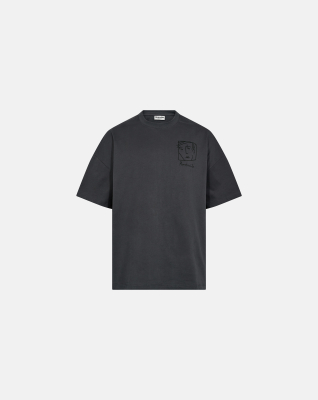 T-shirt with print "dev" | 100% cotton | Dark gray -Resteröds T-shirt with print "dev" | 100% cotton | Dark gray -Resteröds