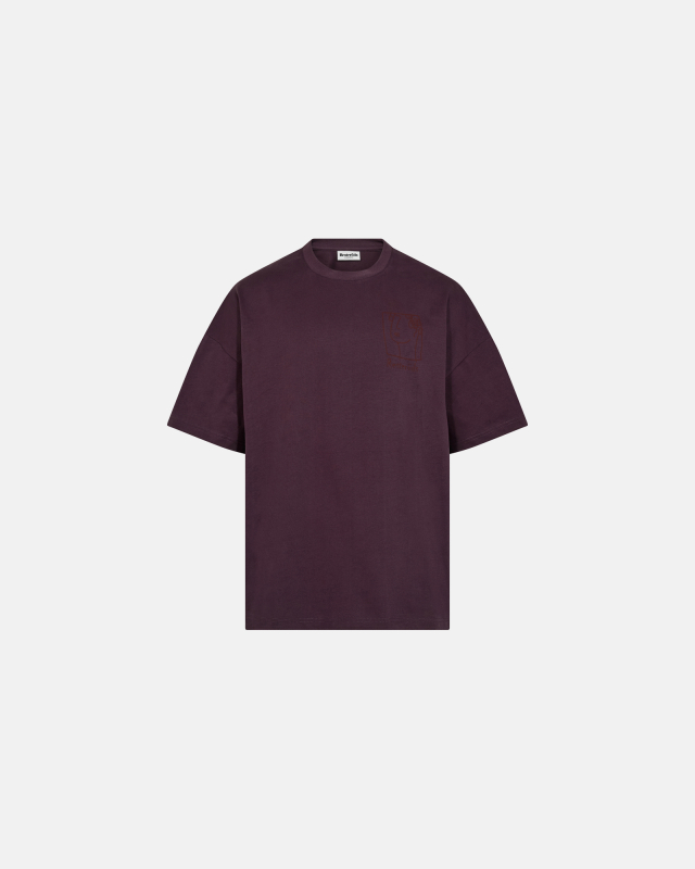 T-shirt with print "Dev", 100% Cotton, Purple