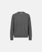 Knitted Pullover 'Lean' | Wool | Gray Melange - Resteröds