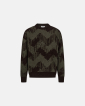 Pullover "Mick" | Wool | Brown/Green - Resteröds
