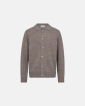 Knit Cardigan "Dean" | Wool | Sand - Resteröds