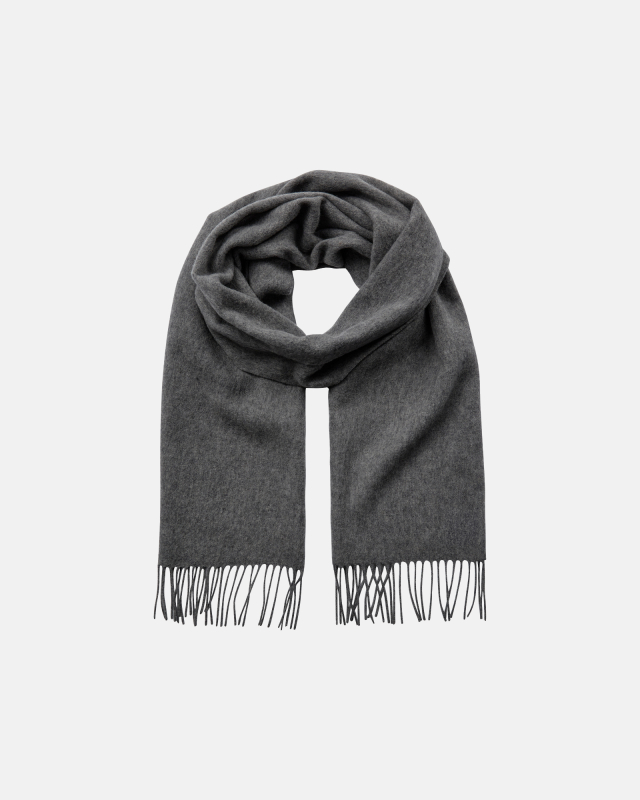 Scarf 100% wool | Grey -Resteröds