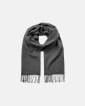 Scarf | 100% wool | Grey - Resteröds
