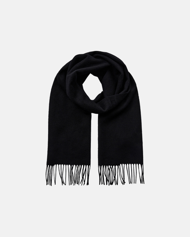 Scarf 100% wool | Black -Resteröds