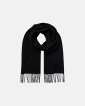 Scarf | 100% wool | Black - Resteröds