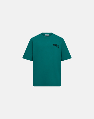 T-shirt with print "tas" | 100% cotton | Green -Resteröds T-shirt with print "tas" | 100% cotton | Green -Resteröds