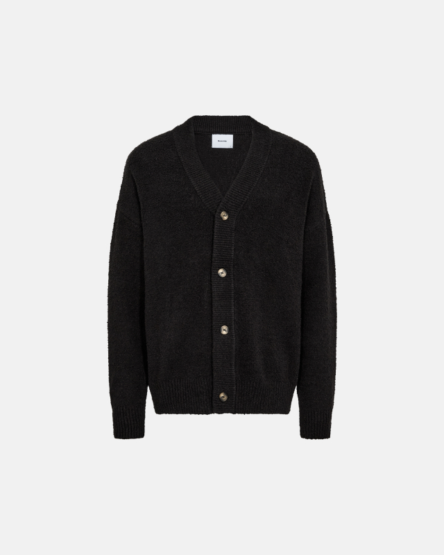 Cardigan "chen" | Cotton | Black -Resteröds
