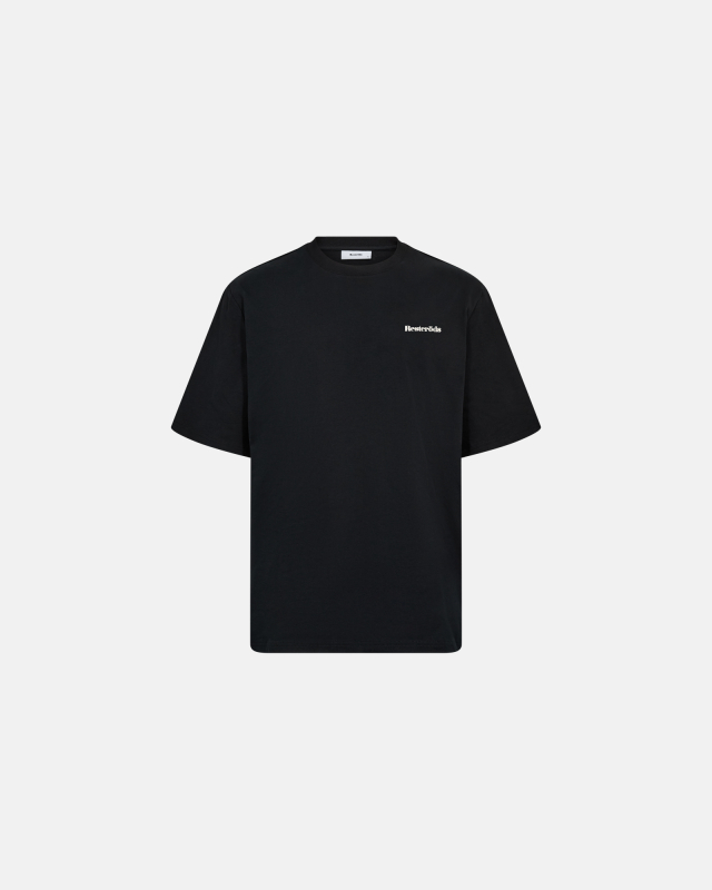 T-shirt with print "tas" | 100% cotton | Black -Resteröds