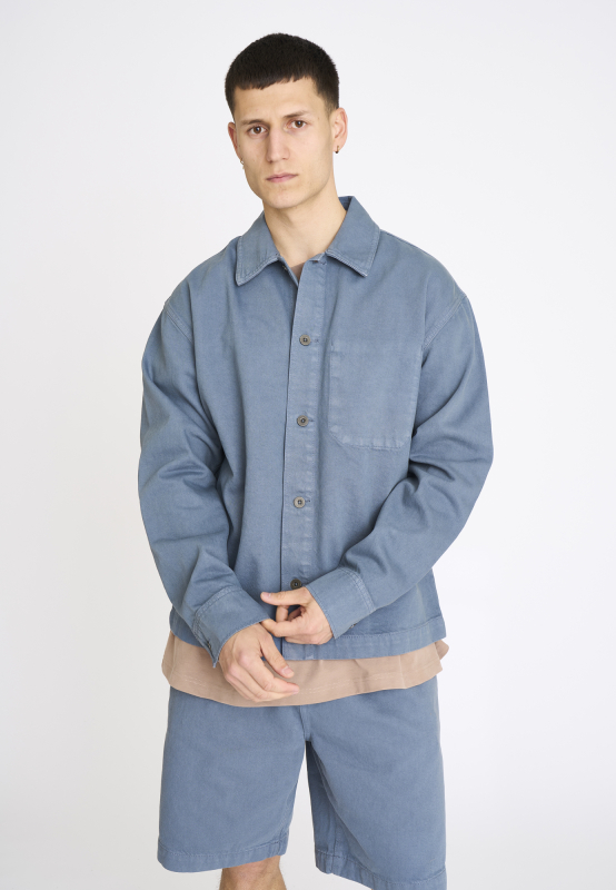 Overshirt 'armstrong' | 100% Cotton | Blue -Resteröds