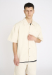 Short-sleeved shirt "noah" | 100% cotton | Off white - Resteröds