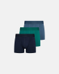Boxers "gunnar" 3-pack | Bamboo viscose | Blue/Green/Light blue - Resteröds