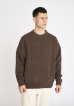 Pullover "nille" | Cotton | Brown - Resteröds
