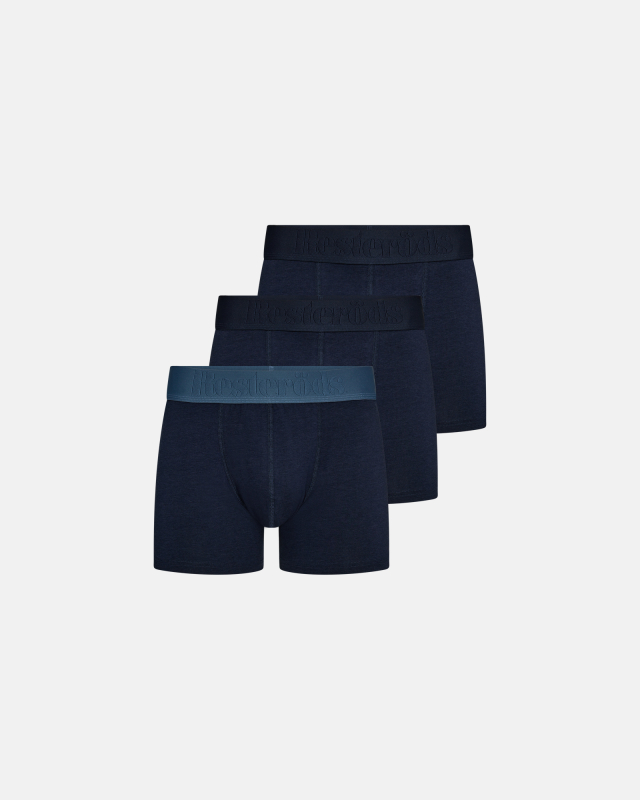 Boxers "gunnar" 3-pack | Bamboo viscose | Blue -Resteröds