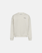 Crewneck sweatshirt "drake" | 100% cotton | Off-white with print - Resteröds