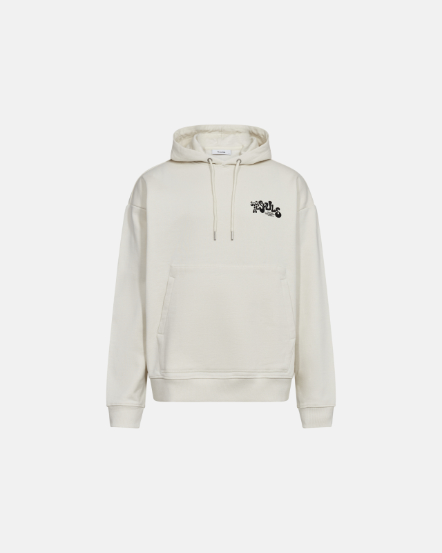 Hoodie "Jay", 100% Cotton, Off-white