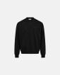 Crewneck sweatshirt "Drake" | 100% cotton | Black with back print -Resteröds