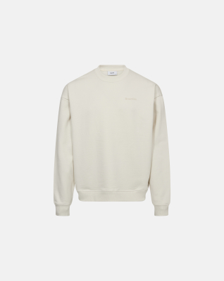 Crewneck sweatshirt "Drake" | 100% cotton | Off-white with back print -Resteröds Crewneck sweatshirt "Drake" | 100% cotton | Off-white with back print -Resteröds