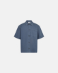 Short-sleeved shirt "noah" | 100% cotton | Blue - Resteröds