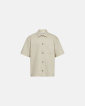 Short-sleeved shirt "noah" | 100% cotton | Off white - Resteröds