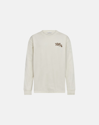 Long-sleeved t-shirt | 100% cotton | Off white -Resteröds Long-sleeved t-shirt | 100% cotton | Off white -Resteröds