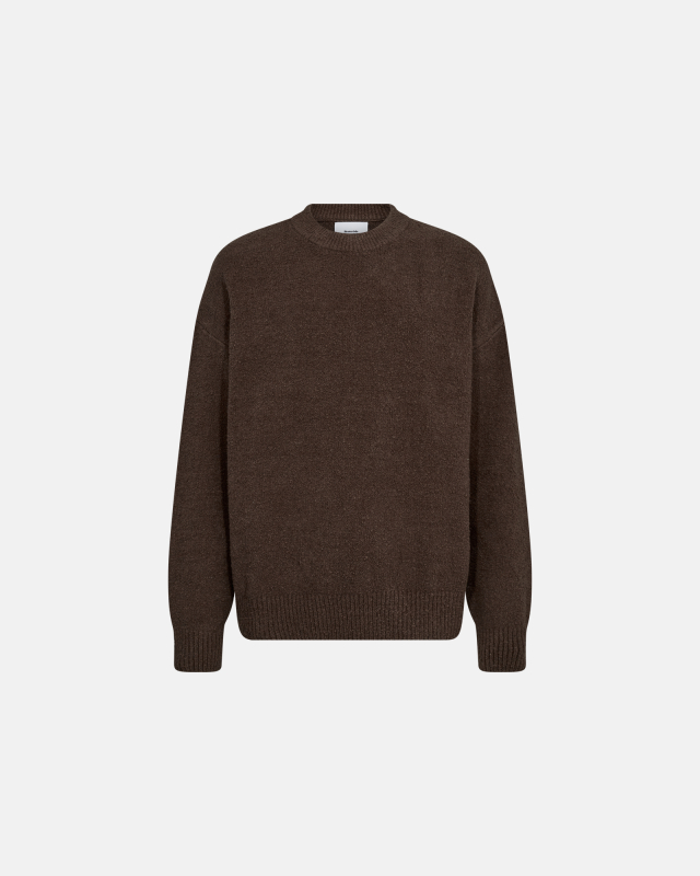 Pullover "nille" | Cotton | Brown -Resteröds
