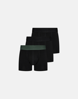Boxers "gunnar" 3-pack | Bamboo Viscose | Black/Green -Resteröds Boxers "gunnar" 3-pack | Bamboo Viscose | Black/Green -Resteröds