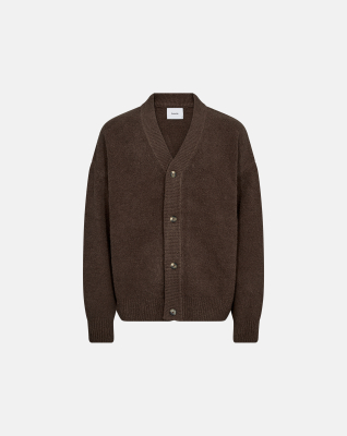 Cardigan "chen" | Cotton | Brown -Resteröds Cardigan "chen" | Cotton | Brown -Resteröds