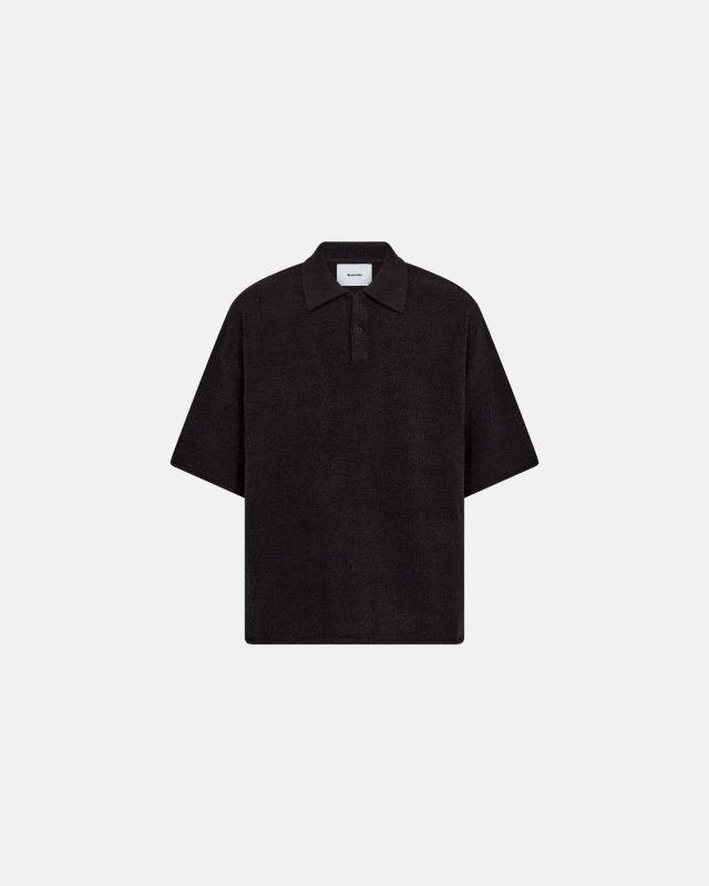 Polo T-shirt "Jim" | Cotton | Black -Resteröds
