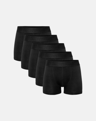 Boxer "Gunnar" Bamboo 5-pack, Black Boxer "Gunnar" Bamboo 5-pack, Black
