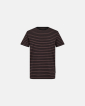 T-shirt "o-neck" | Bamboo Viscose | Brown/Black - Resteröds