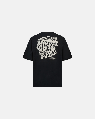 T-shirt with print "tas" | 100% cotton | Black -Resteröds T-shirt with print "tas" | 100% cotton | Black -Resteröds