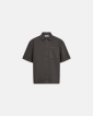 Short-sleeved shirt "Noah" | 100% Cotton | Grey - Resteröds